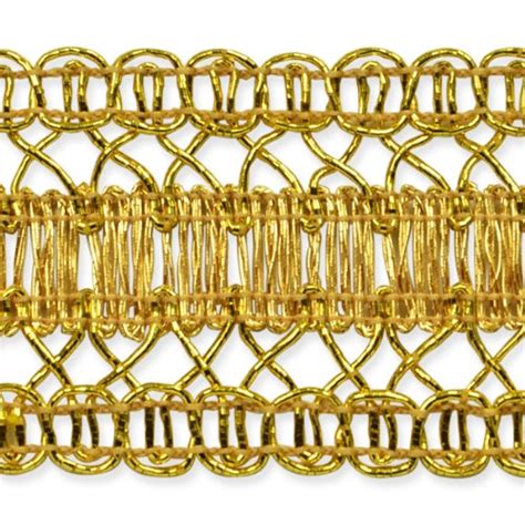 gold metallic sewing trim